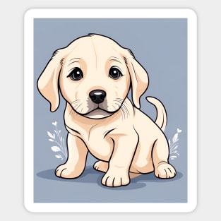 Baby Labrador Retriever Puppy With A Cute Wee Face Sticker